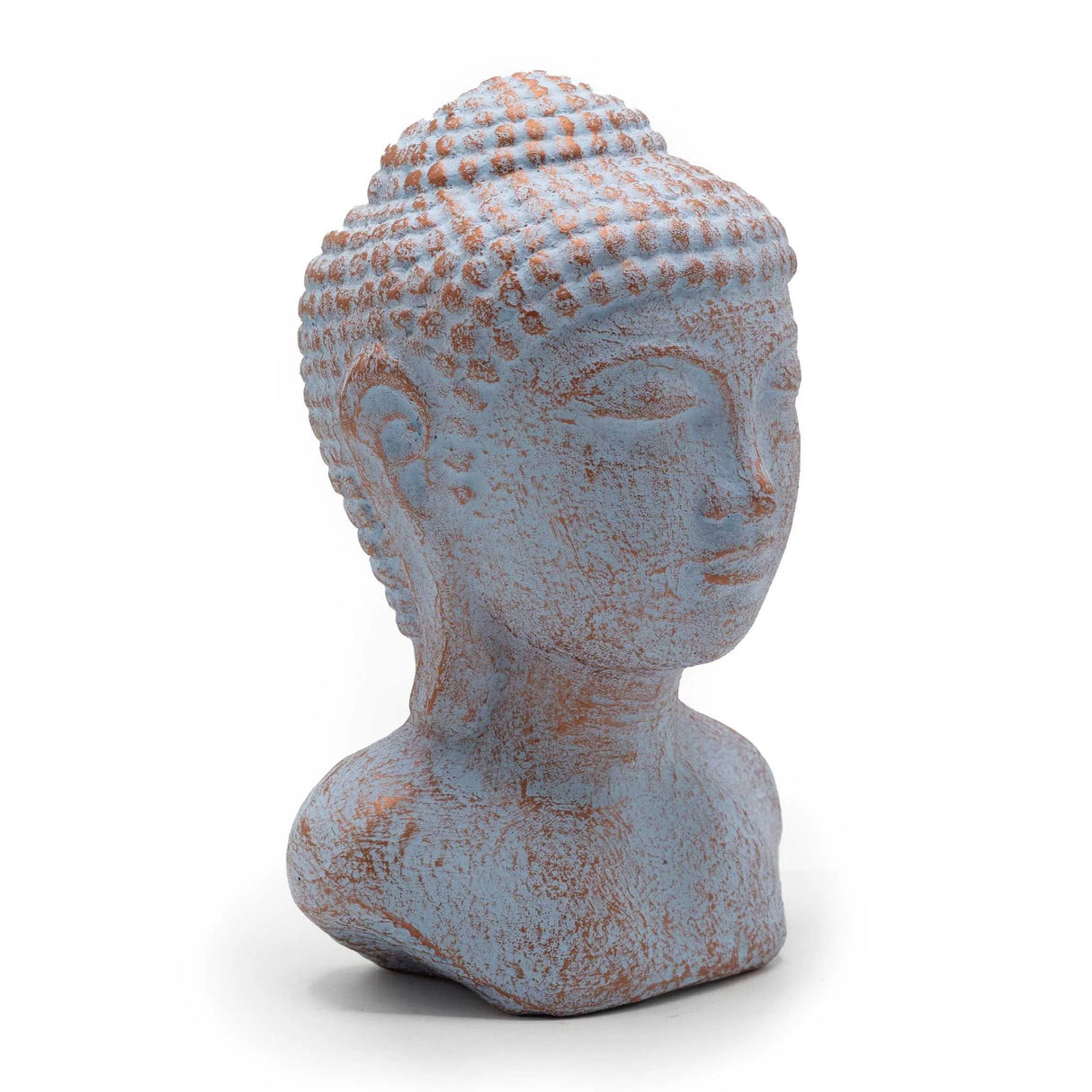 Tranquility Buddha Head - Blue Copper