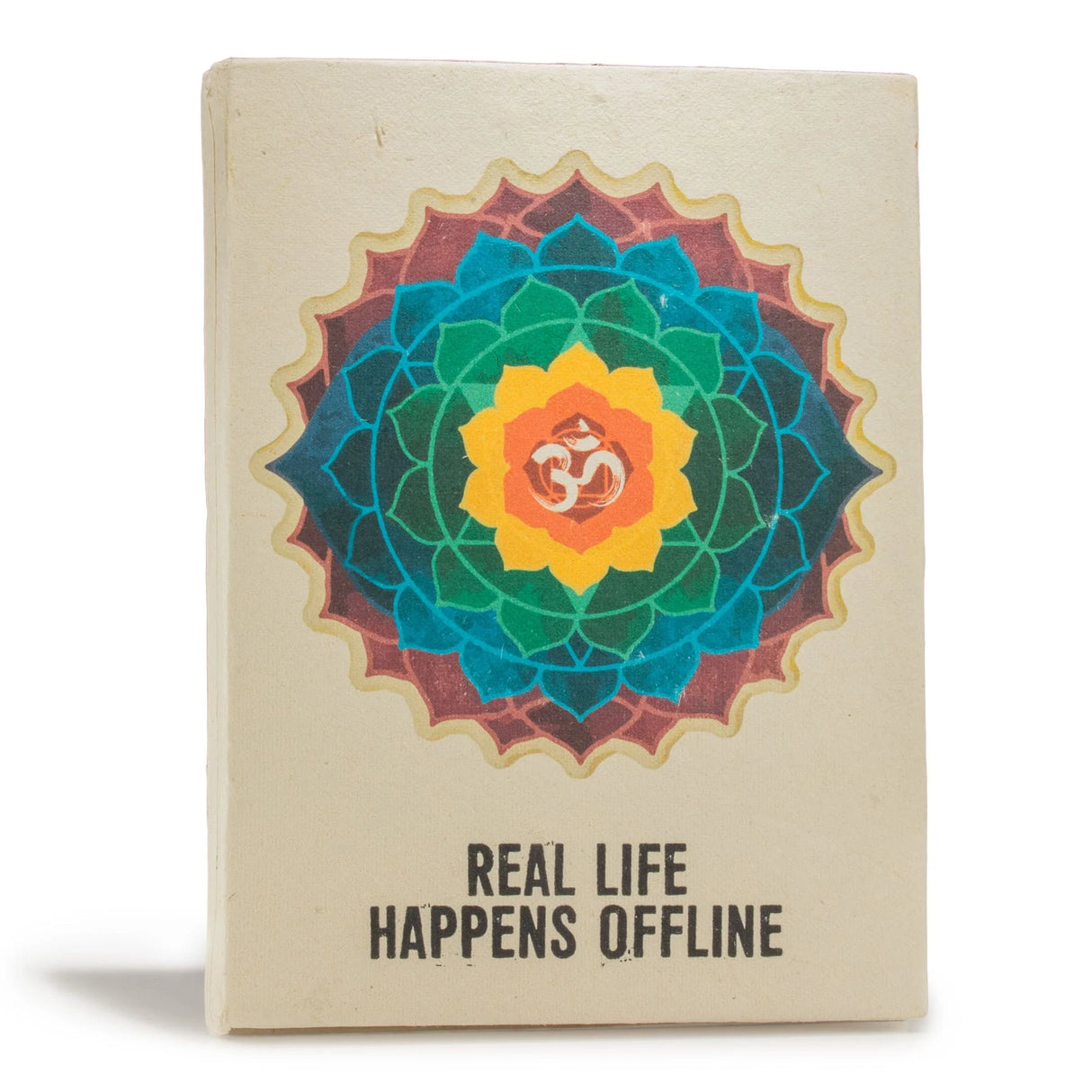 Lokta Inspiration Notebook Real Life Large (21x15cm) 45 Leaves Includes Bookmark