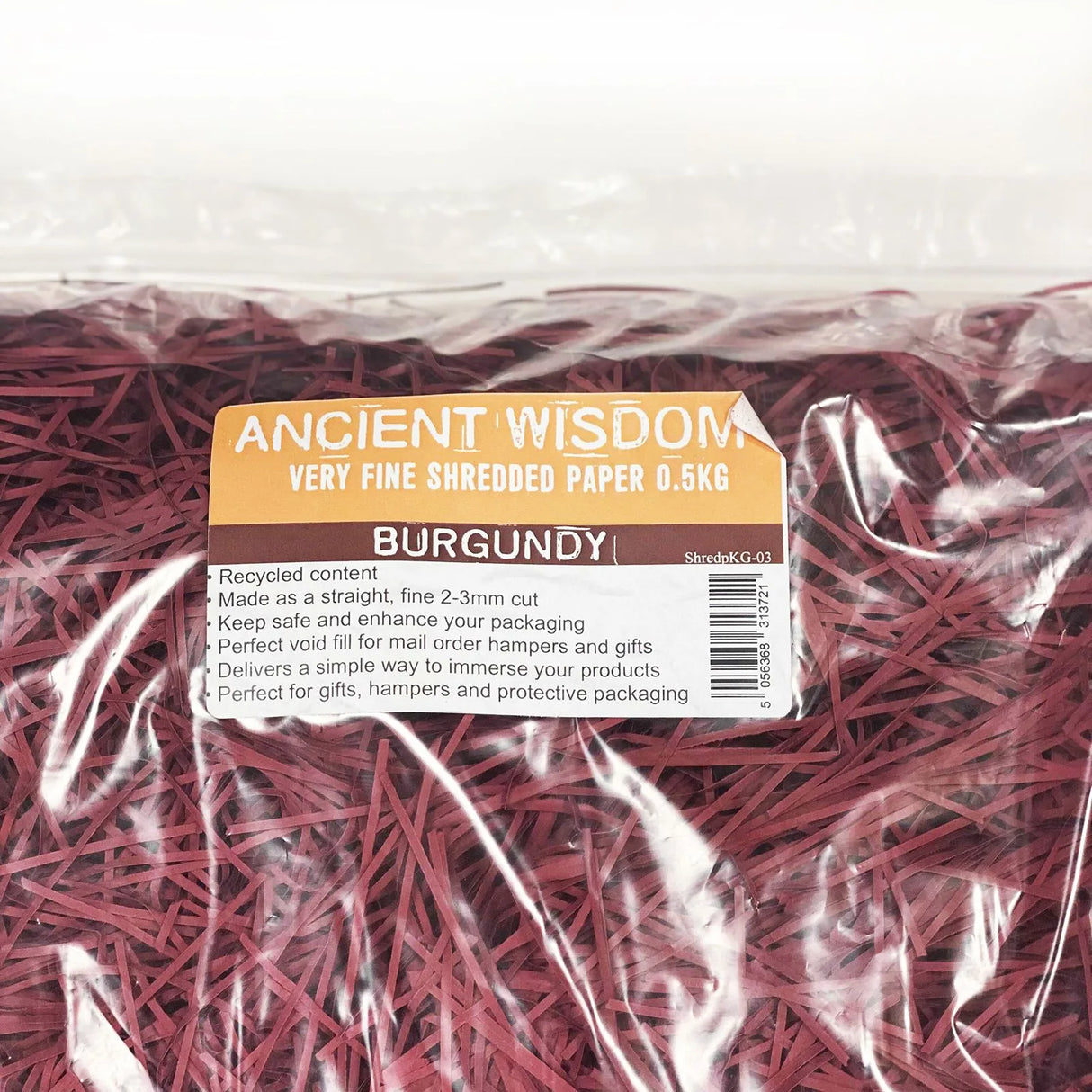 Very Fine Shredded paper - Burgundy (0.5KG)