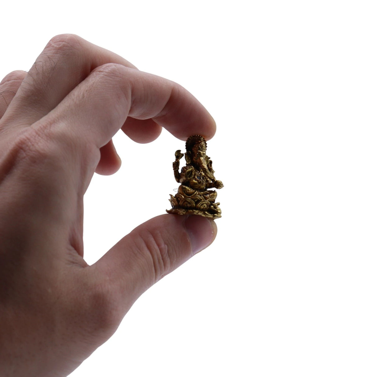 Brass Miniature Gods - Ganesha (12gms) - 30mm