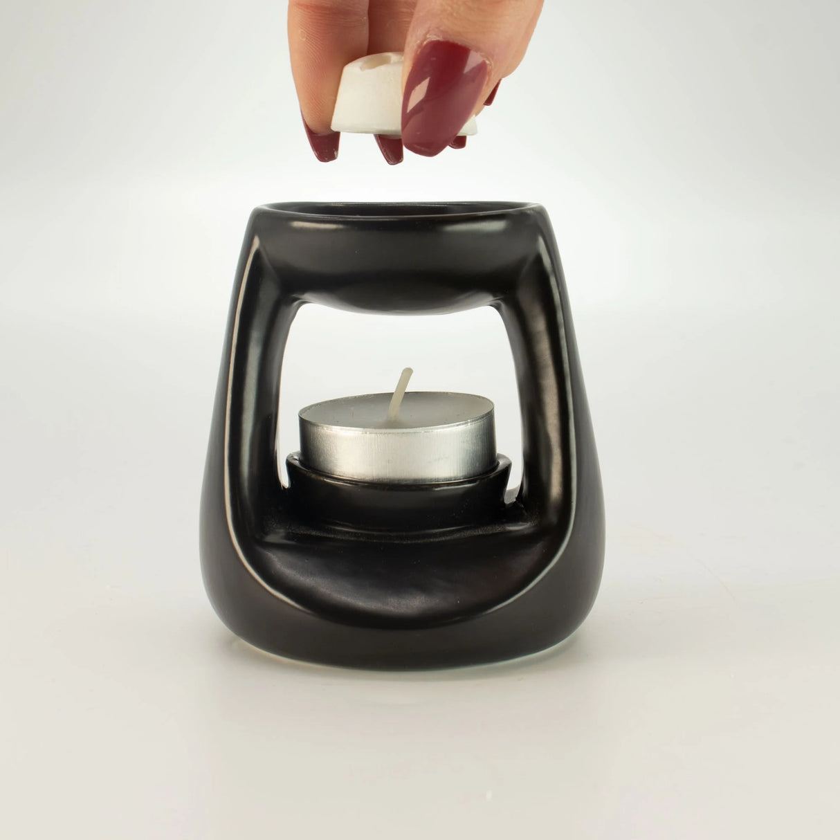 Ceramic Zen Oil Burner - Small Classic - Matt Black