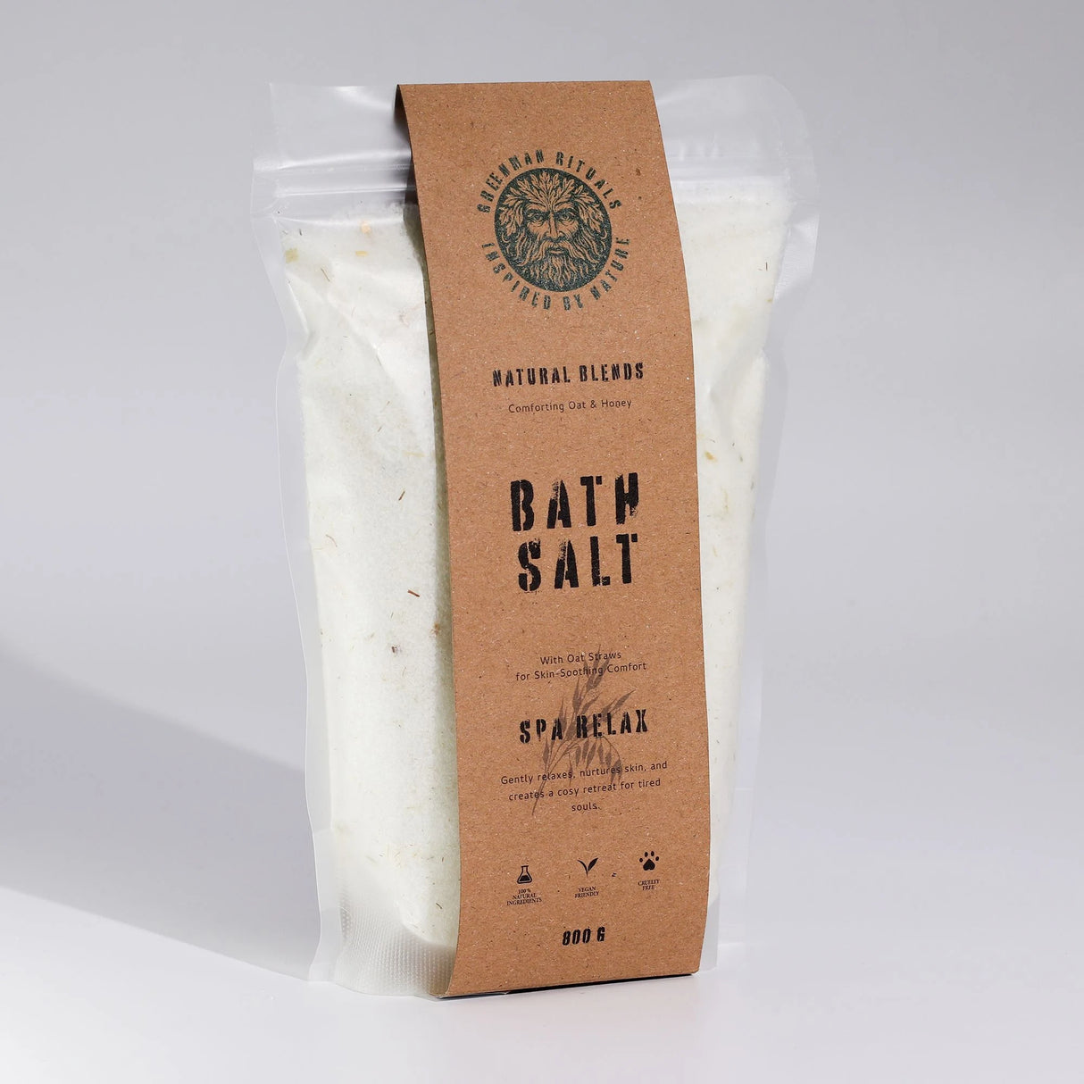 Greenman Rituals Oat & Honey Epsom Bath Salt Spa Relax Blend