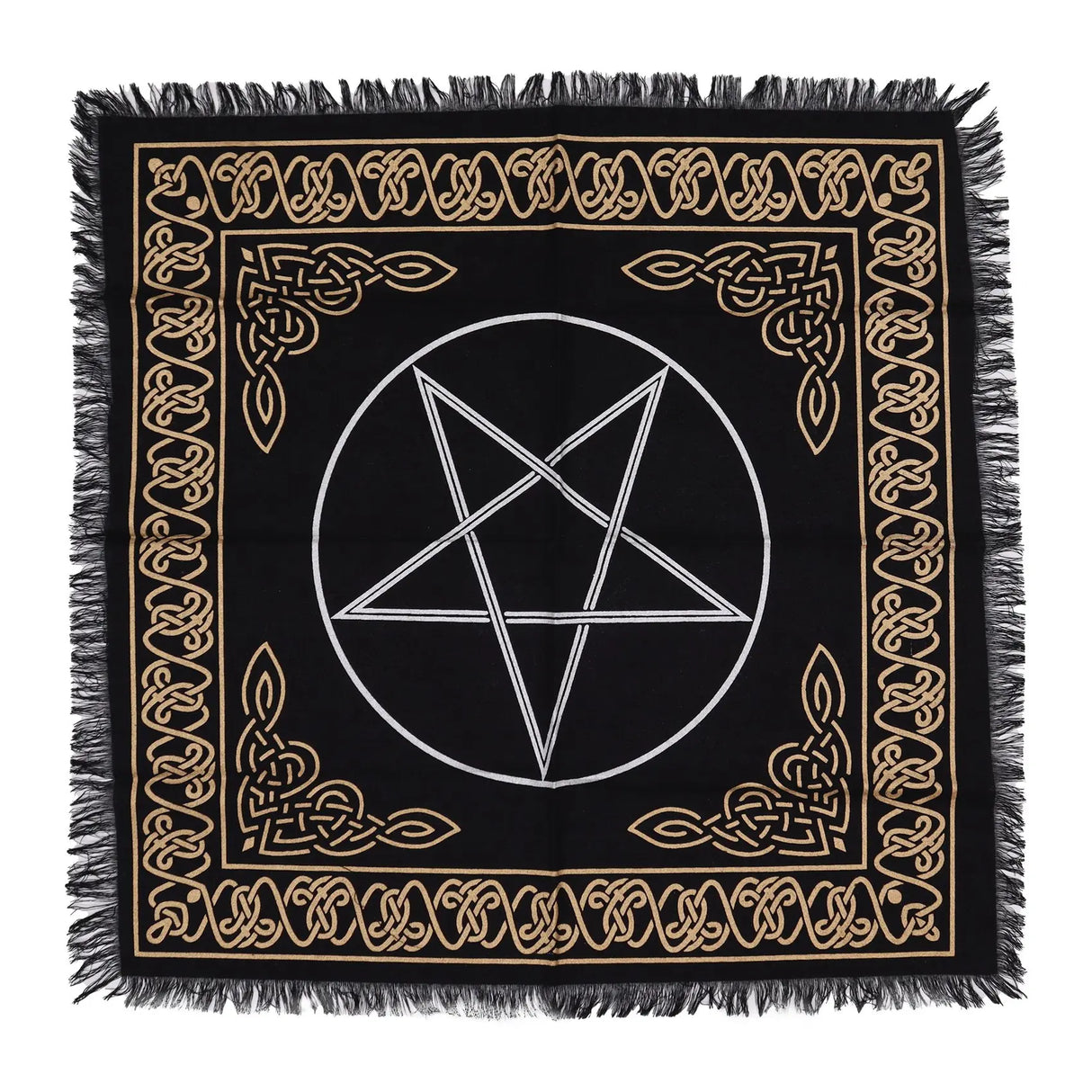 Esoteric Fringed Altar Cloth - Pentagon