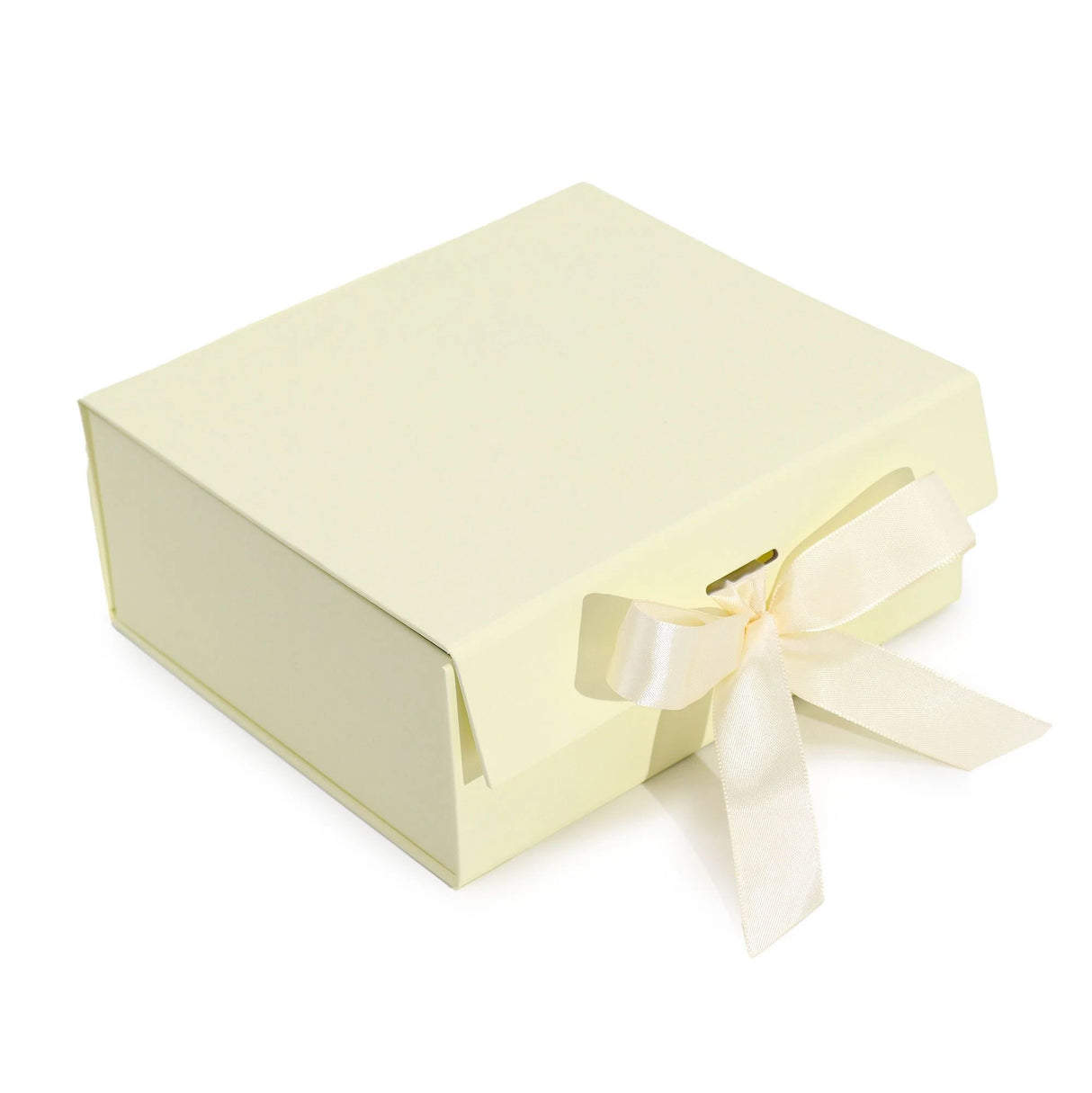 Flat Pack Gift Box - Medium Square (20x18.2x8cm) - Ivory