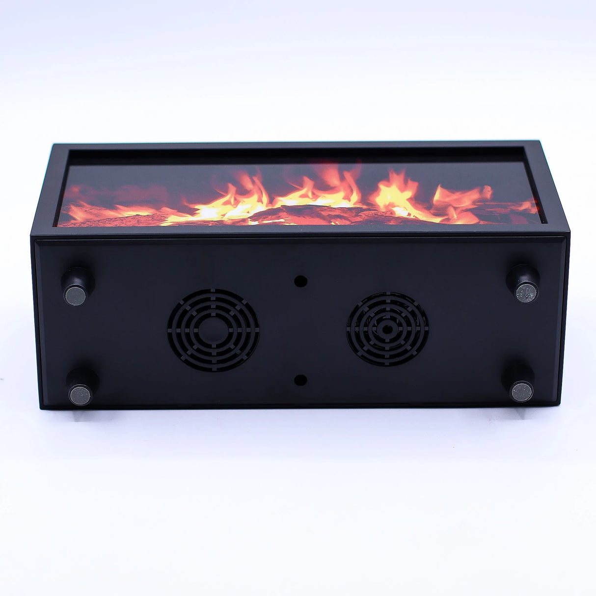 Flame Effect Aroma Diffuser with Birdsound - Black USB - Colour Change