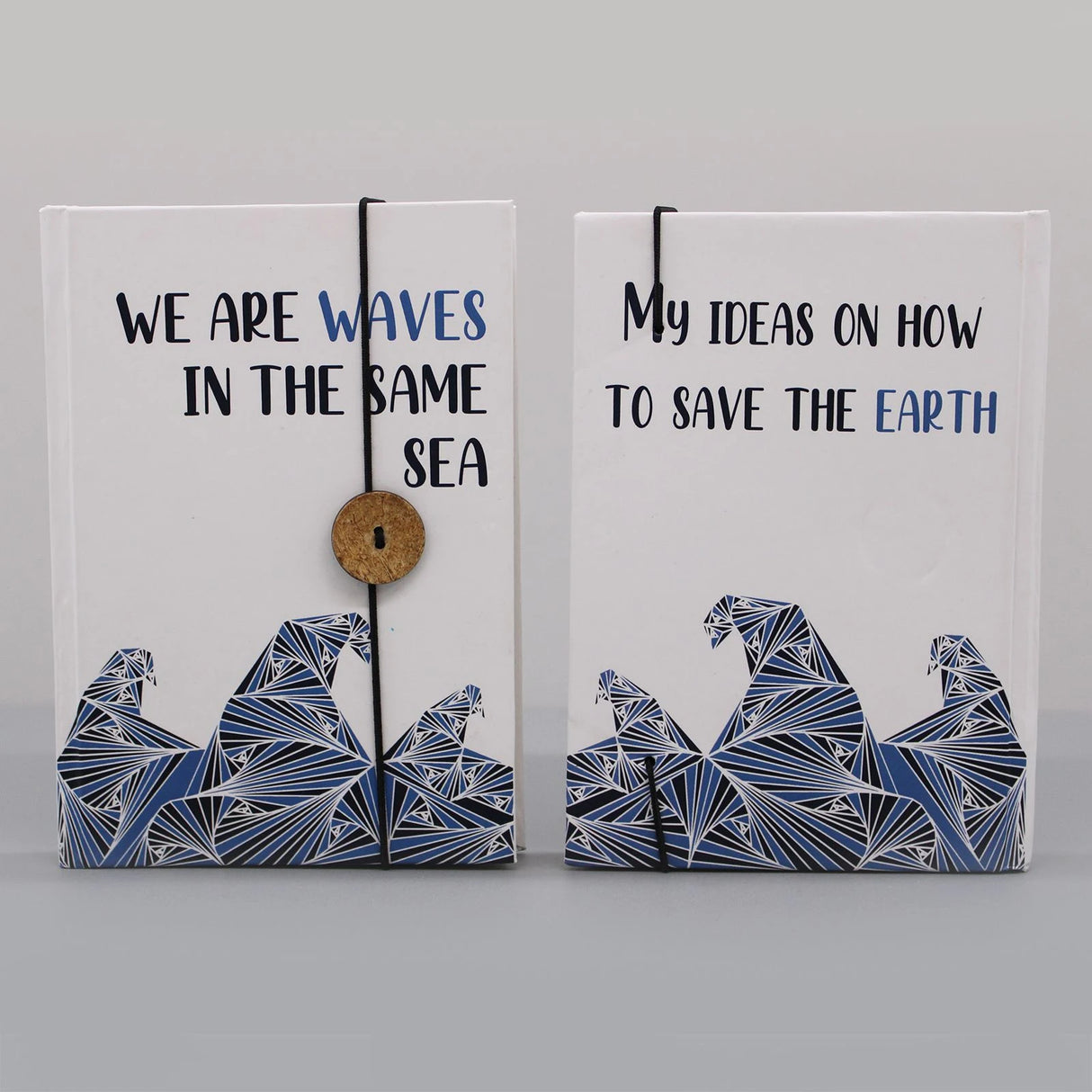 Notebook with strap - Waves in the same sea