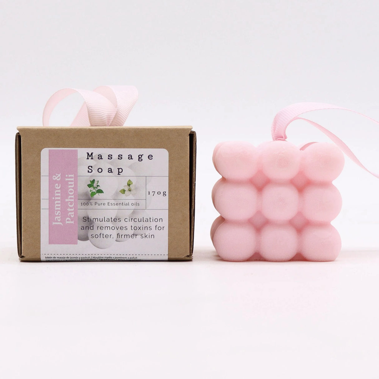 Boxed Single Massage Soaps - Jasmine & Patchouli
