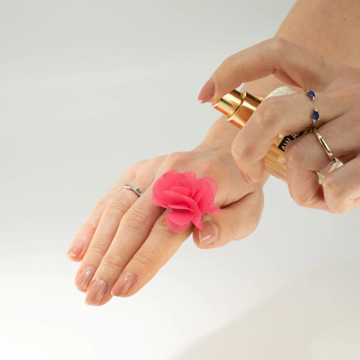 Fragrance Chiffon Diffuser Rings - Pink