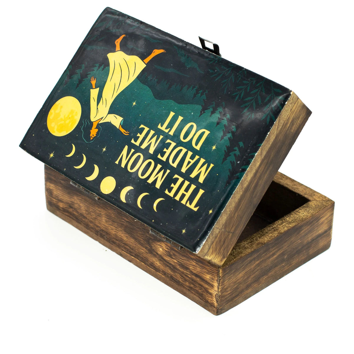 Medium Enamelled Box - The Moon Made me Do It