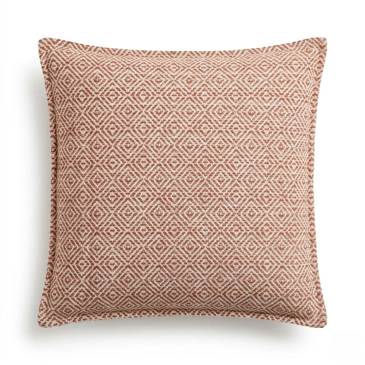 Classic Cushion Cover - Burgundy Squares - 45x45cm