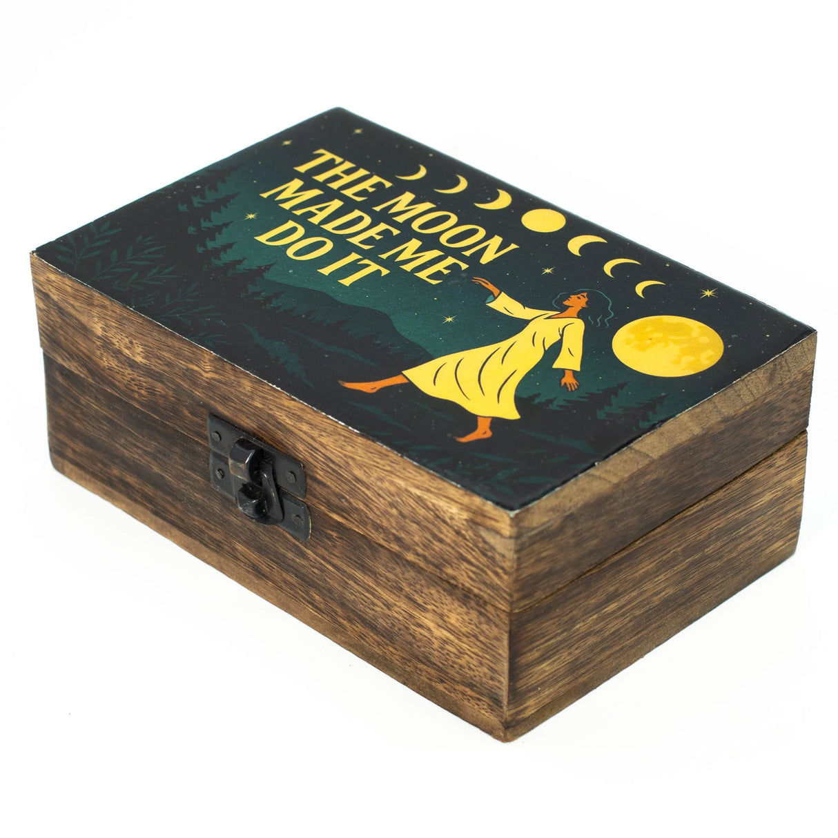 Medium Enamelled Box - The Moon Made me Do It