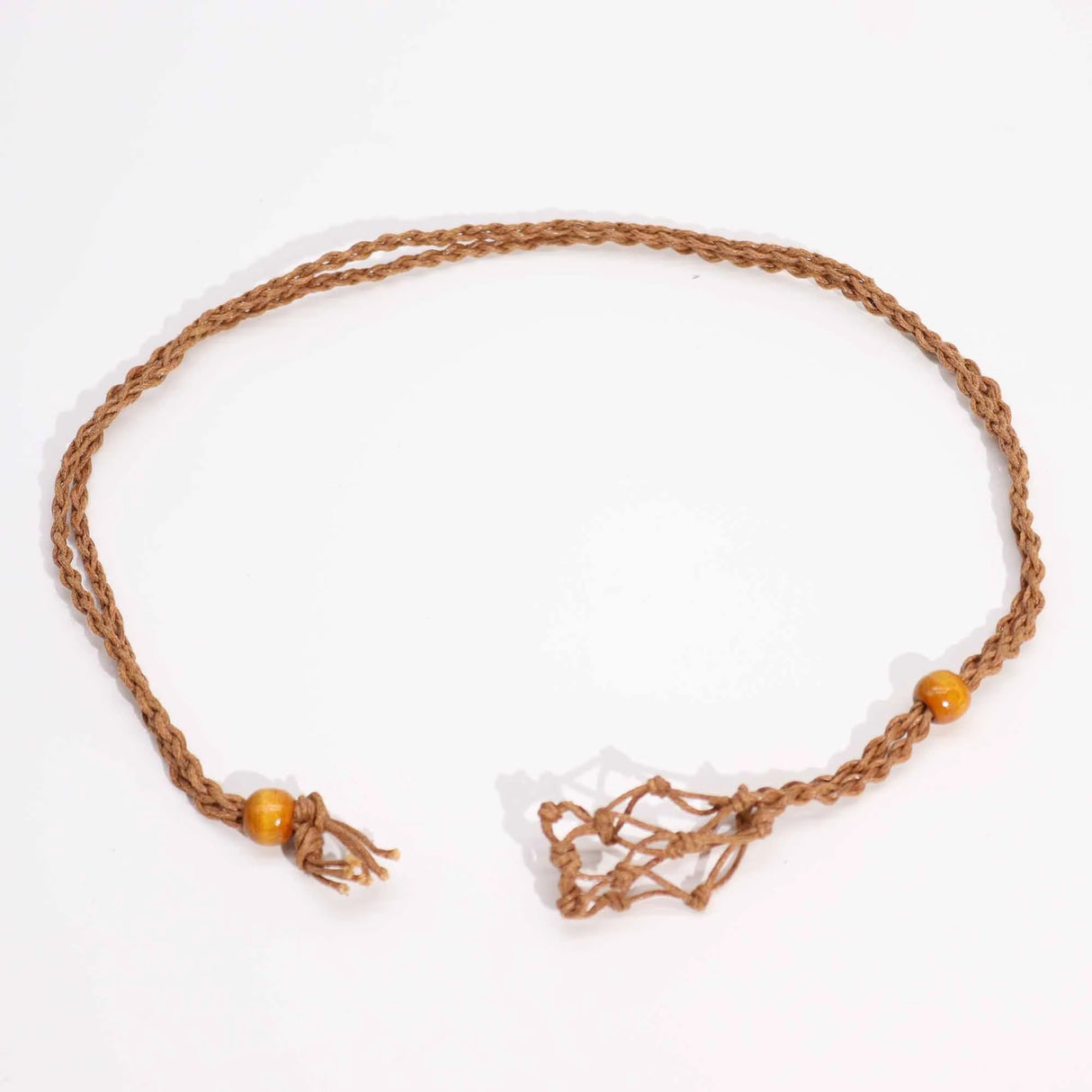 Gemstone Necklace Cord - Brown