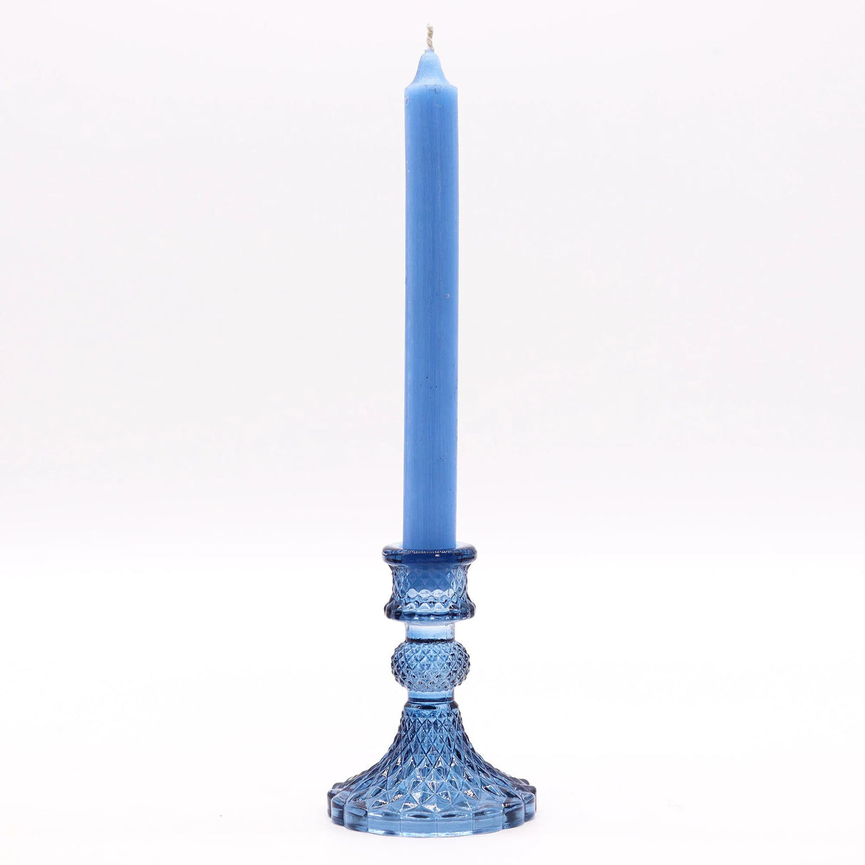 Vintage Dinner Candle Holder - Royal Blue