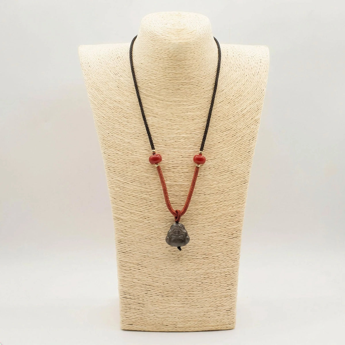 Cool Gemstone Pendants - Sliver Obsidian Buddha