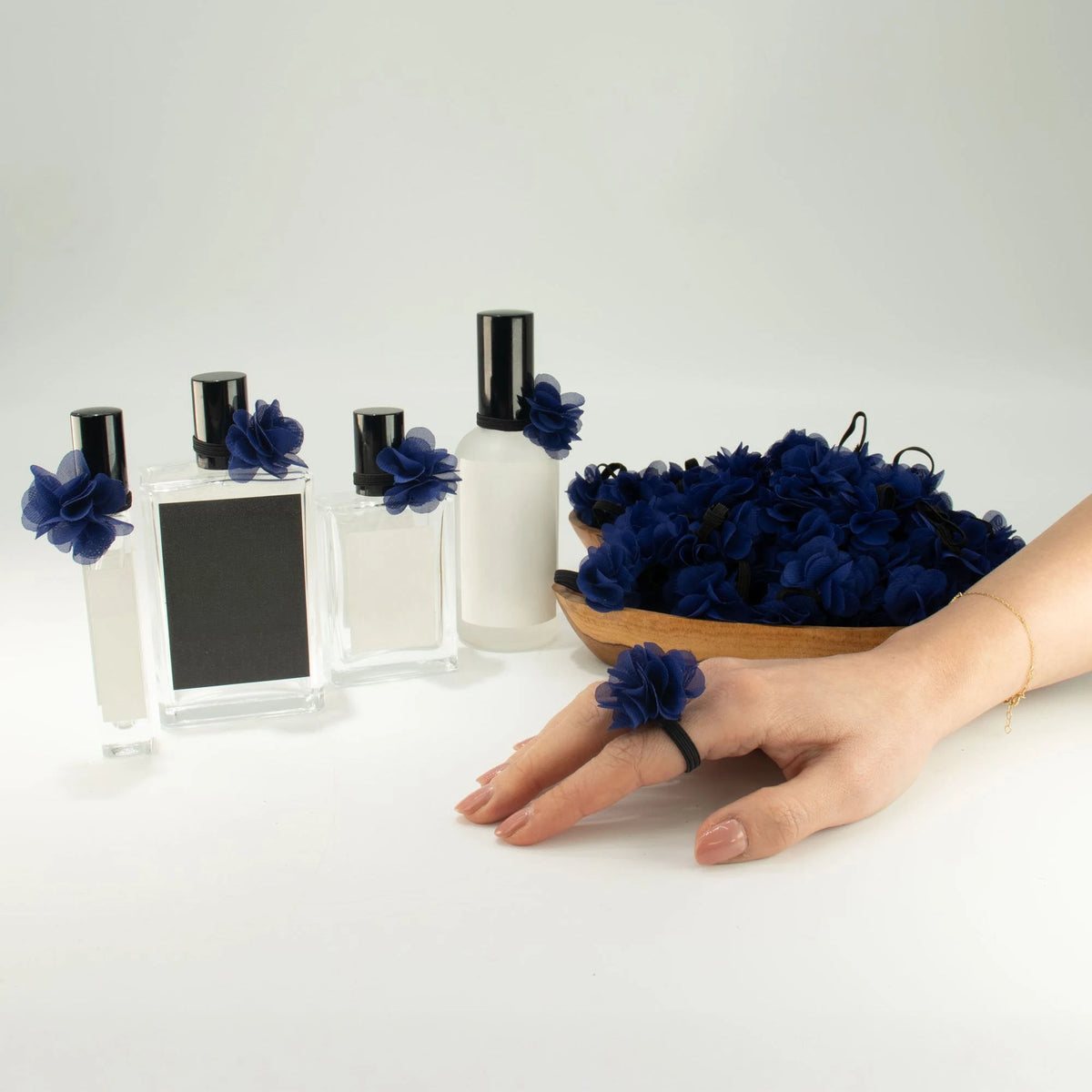 Fragrance Chiffon Diffuser Rings - Navy Blue