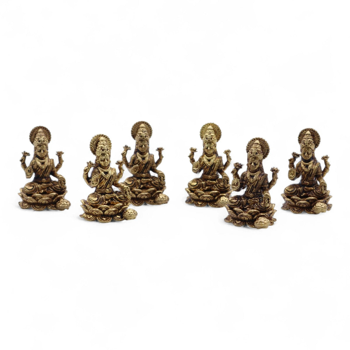 Brass Miniature Gods - Laxmi (22gms) - 37mm