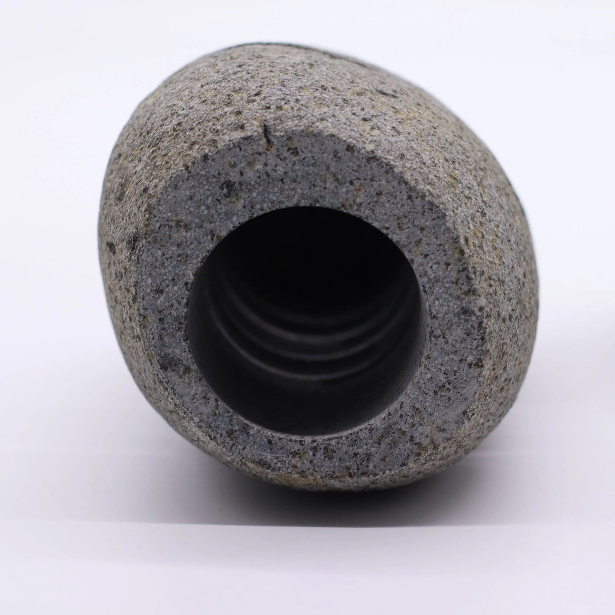 Natural Riverstone Candle Holder - Standing Stone Cut