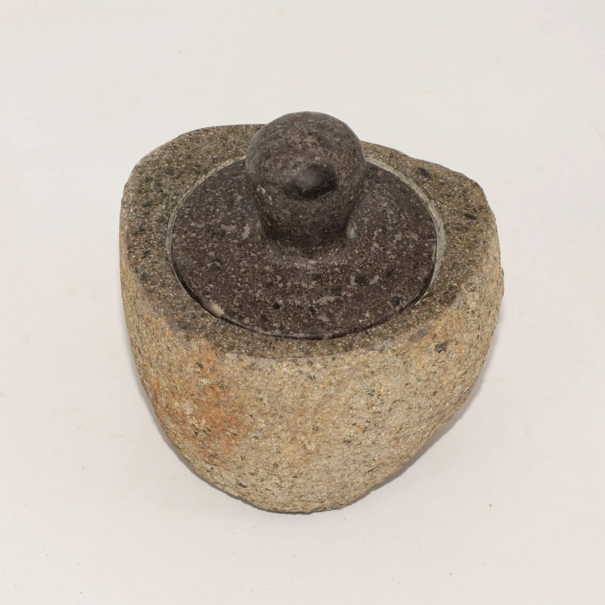 Natural Riverstone Grounding Pot -Medium (aprox 12x8cm)