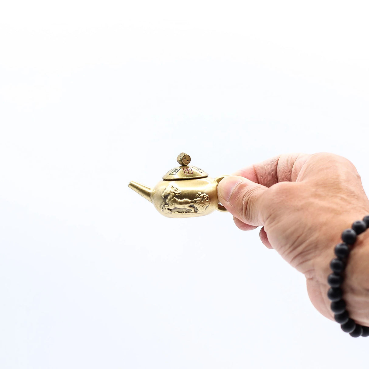 Feng Shui Fortune - Lucky Teapot with Dice Spin