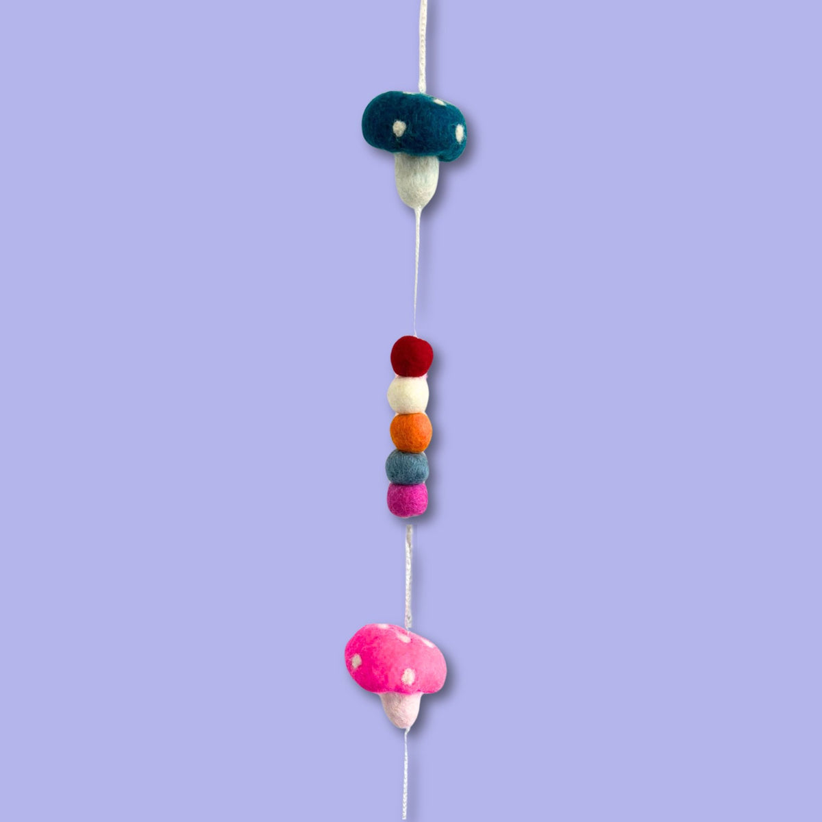Felt Wall Hanging - Mushrooms (random colours)