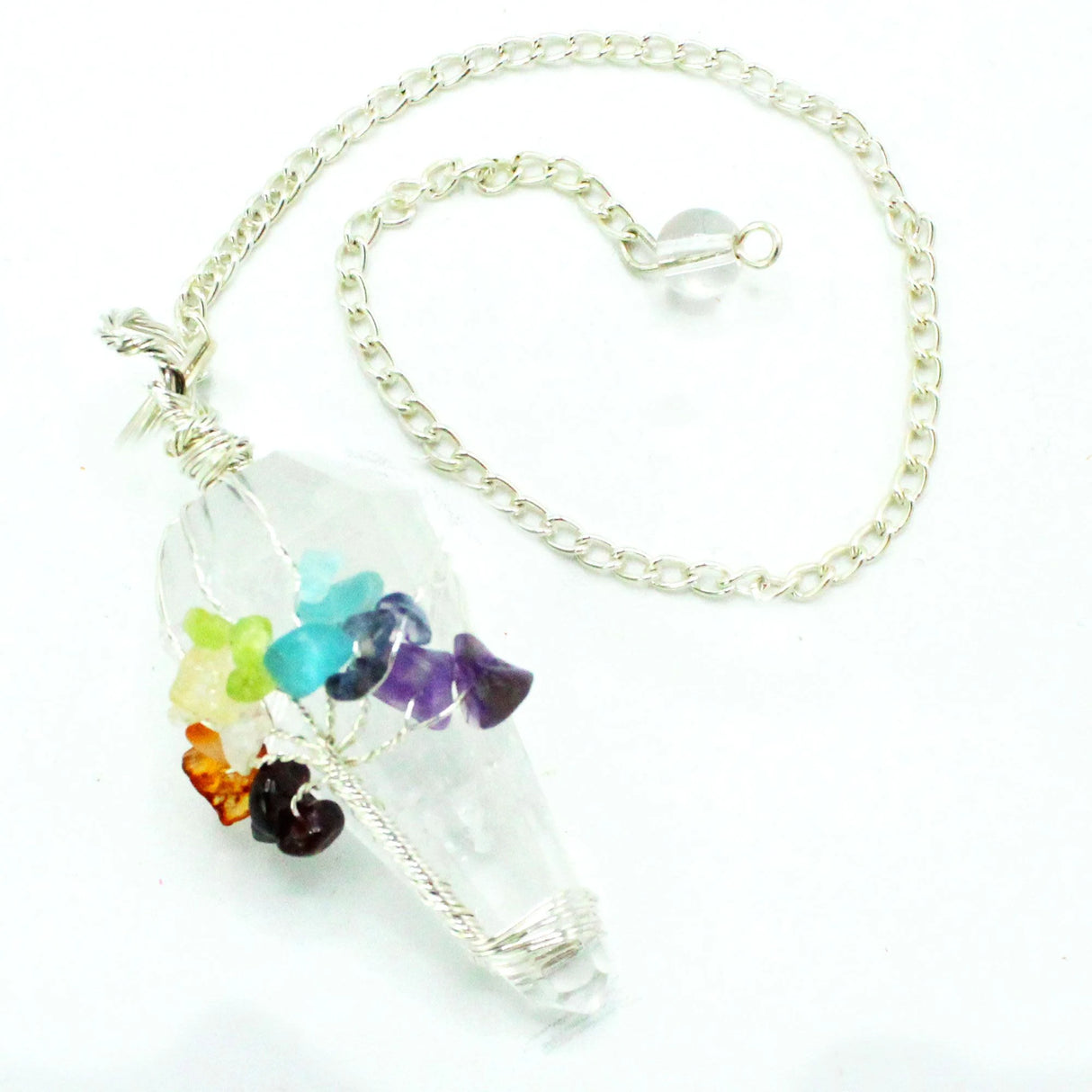 Magic Pendulum - Seven Chakra - Rock Quartz