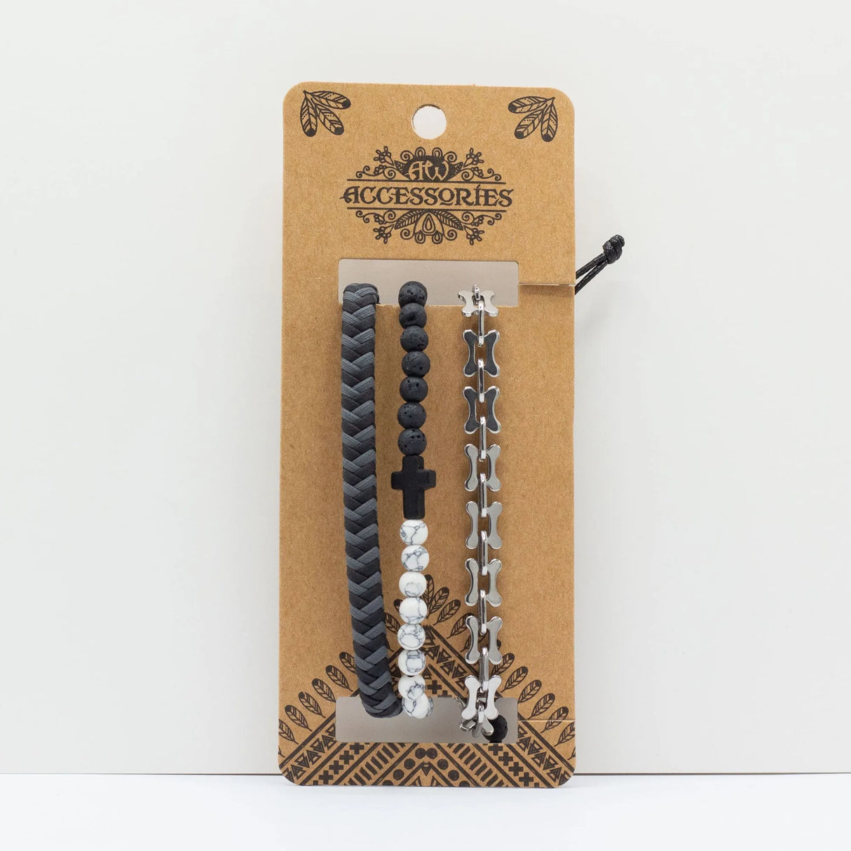 Mens Premium Bracelet Sets - City Slicker Blacks (asst)