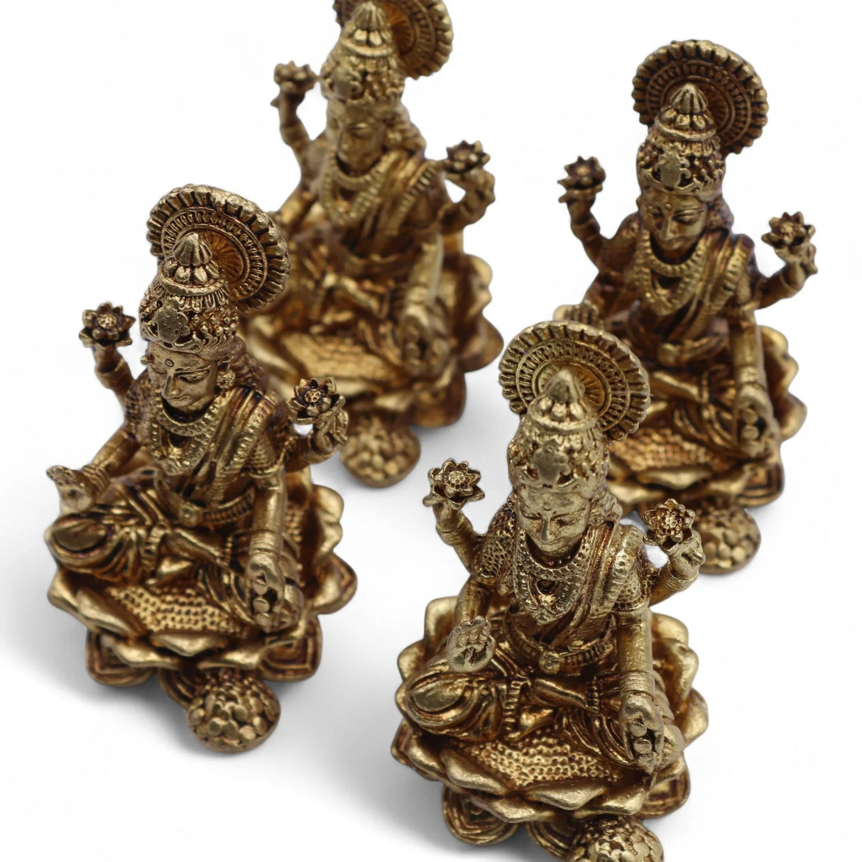 Brass Miniature Gods - Laxmi (52gms) - 49mm