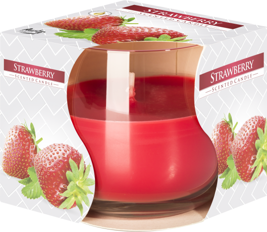 Scented Glass Jar Candle - Strawberry