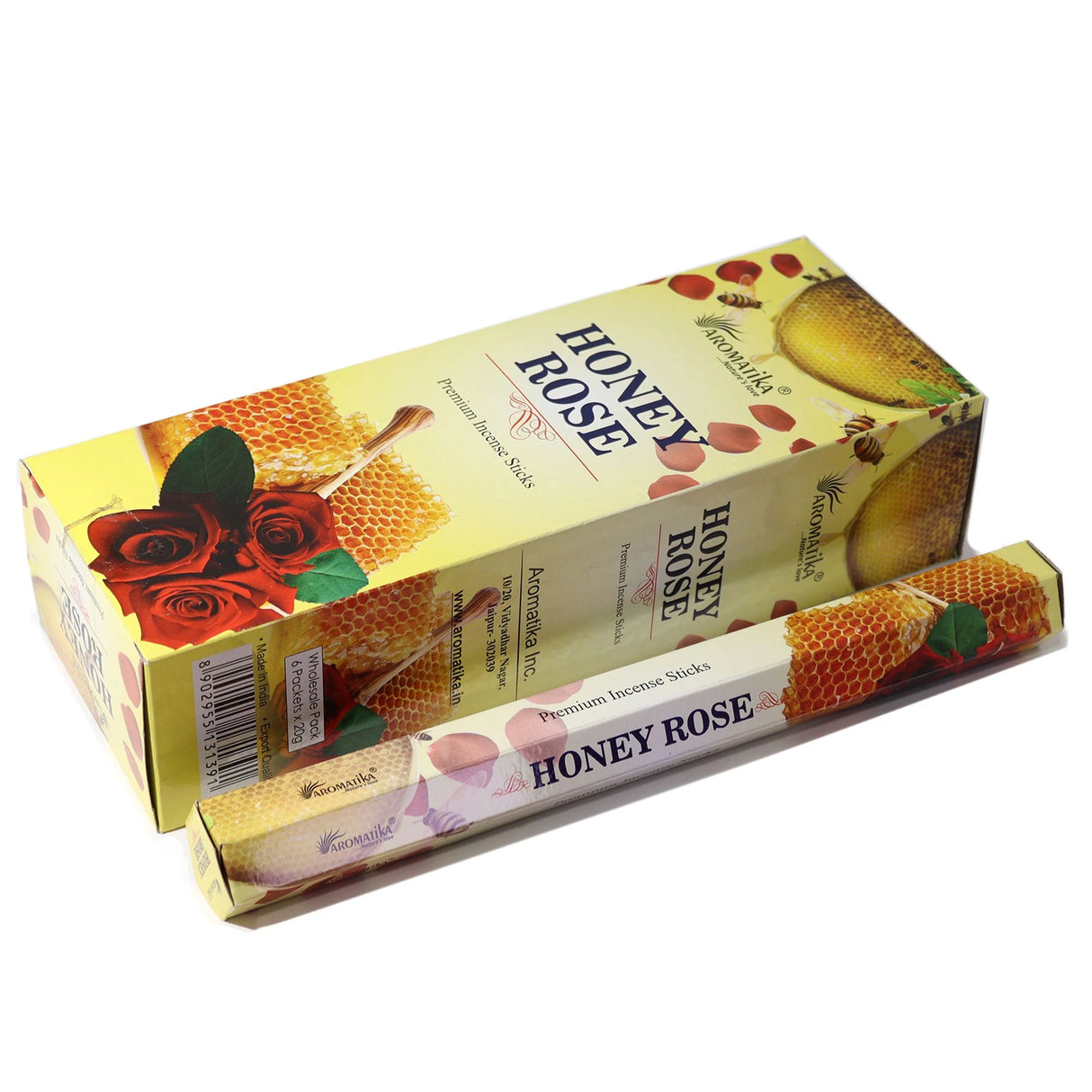 Aromatika Charcoal Free Hex Incense - Honey Rose