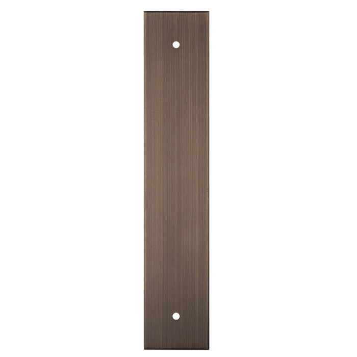 200 X 40MM SQUARE CABINET HARDWARE BACKPLATE 160MM C/C - ANTIQUE BRASS - EACH