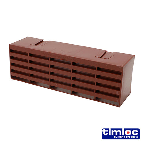 20 x Timloc Airbrick Plastic Brown - 215 x 69 x 60mm