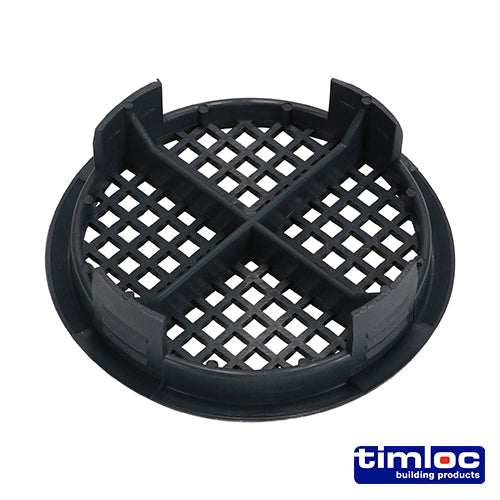 10 x Timloc Push-in Soffit Vent Grey - 70.0