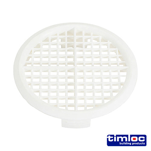 10 x Timloc Push-in Soffit Vent White - 70.0