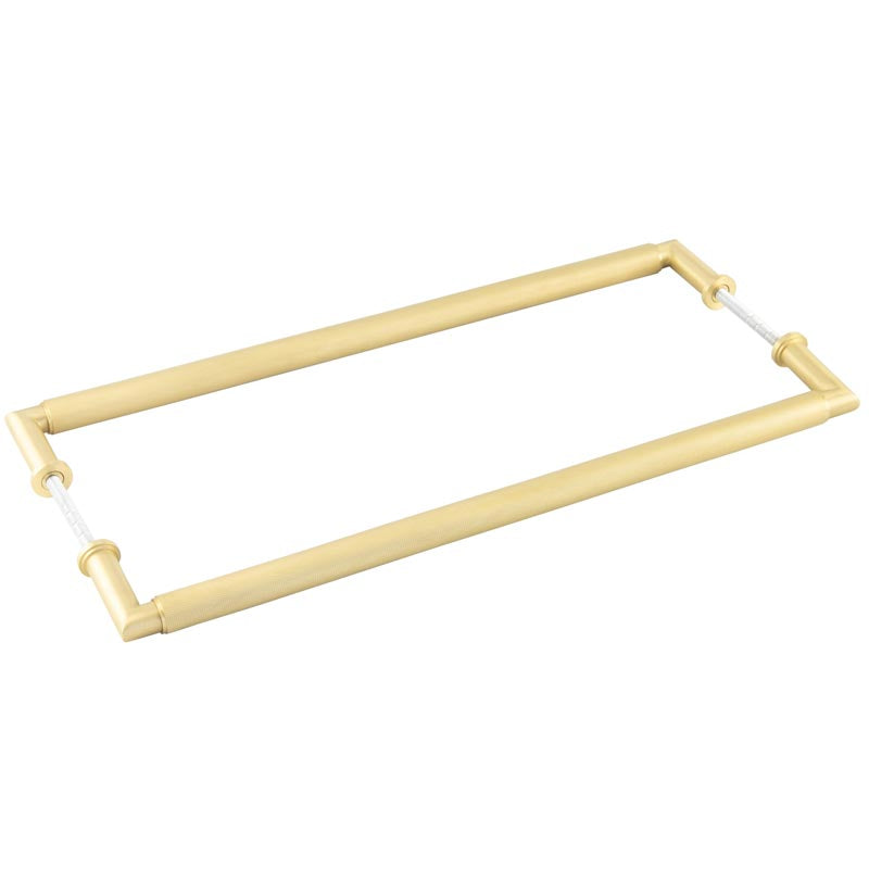 Burlington Piccadilly Pull Handles 425 X 20mm Back to Back Satin Brass