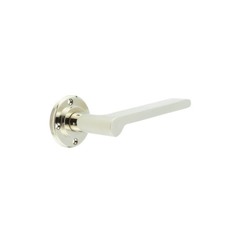 Fitzrovia Door Handles No Rose Polished Nickel