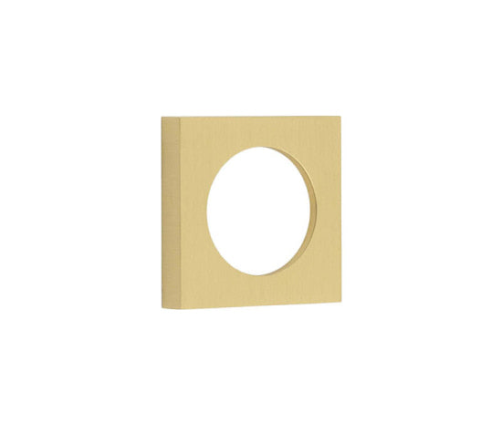 Burlington Plain Square Outer Rose for Burlington Escutcheon Satin Brass