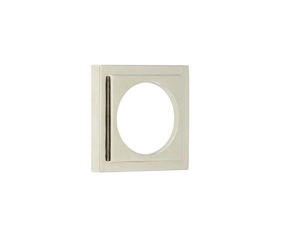 Burlington Stepped Square Outer Rose for Burlington Escutcheon Polished Nickel