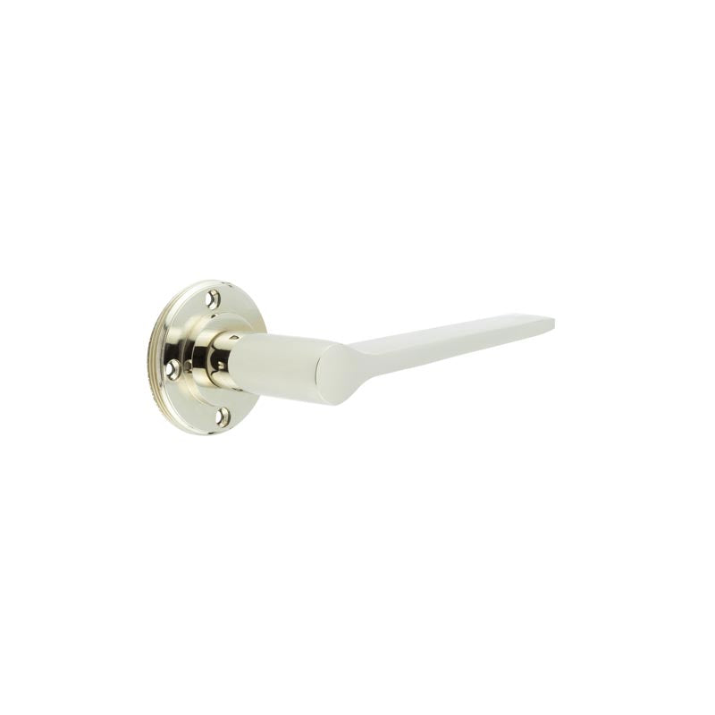 Knightsbridge Door Handles No Rose Polished Nickel