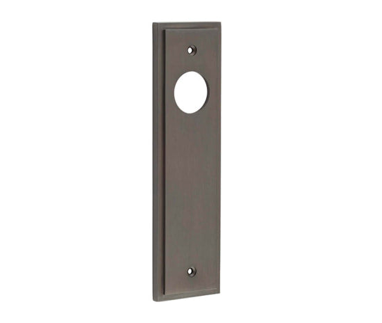 Burlington II Lever Plate Choices Latch Dark Bronze