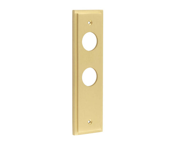Burlington II Lever Plate Choices Bathroom Satin Brass