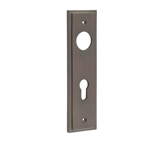 Burlington II Lever Plate Choices Din Euro Dark Bronze