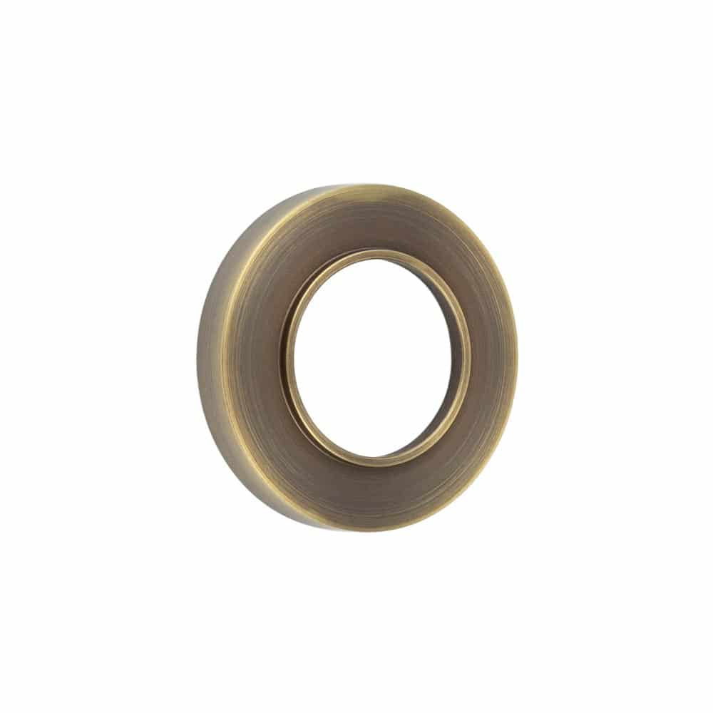 Burlington Plain Outer Roses Antique Brass