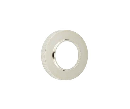 Burlington Knurled Outer Rose Polished Nickel