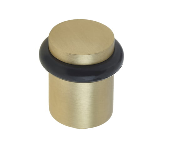Burlington Plain Door Stops Satin Brass
