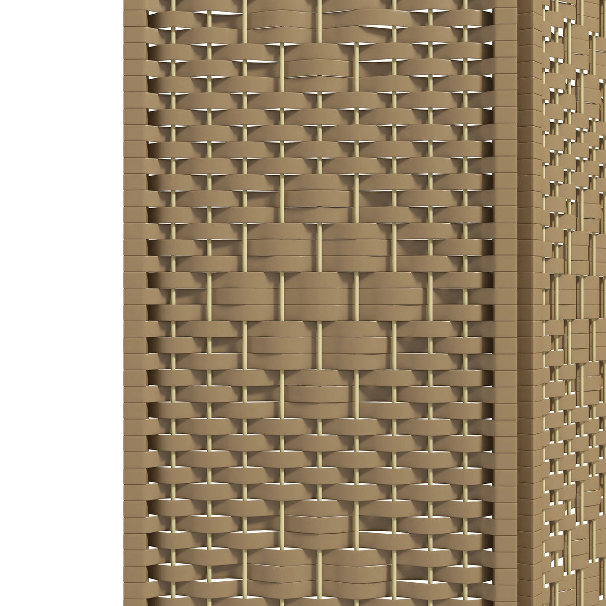HOMCOM 3 Panel Folding Room Divider, Privacy Screen, Freestanding Paravent Partition Separator Natural Wood