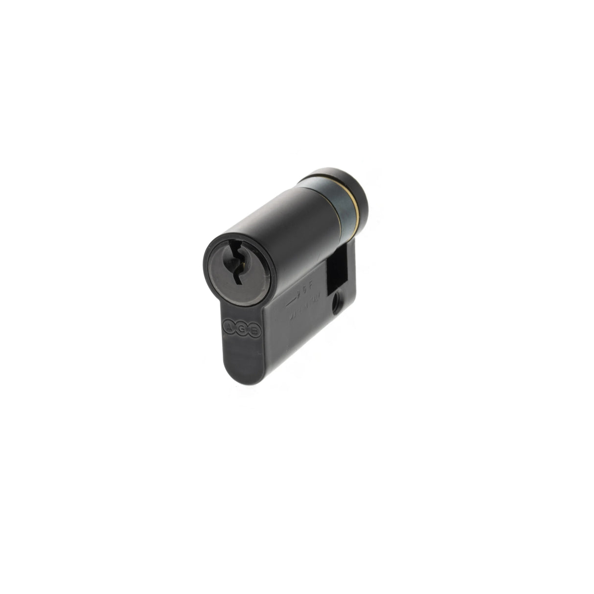 AGB Euro Profile 5 Pin Single Cylinder 35-10mm (45mm) - Matt Black - Each