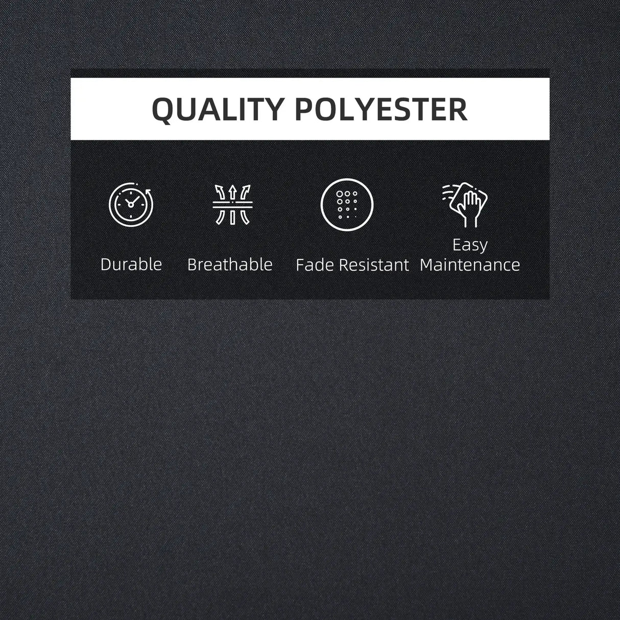 Outsunny Garden Sun Lounger Cushion Replacement Soft Sunbed Reclining Chair Relaxer Pad with Pillow, Cushion ONLY - Black