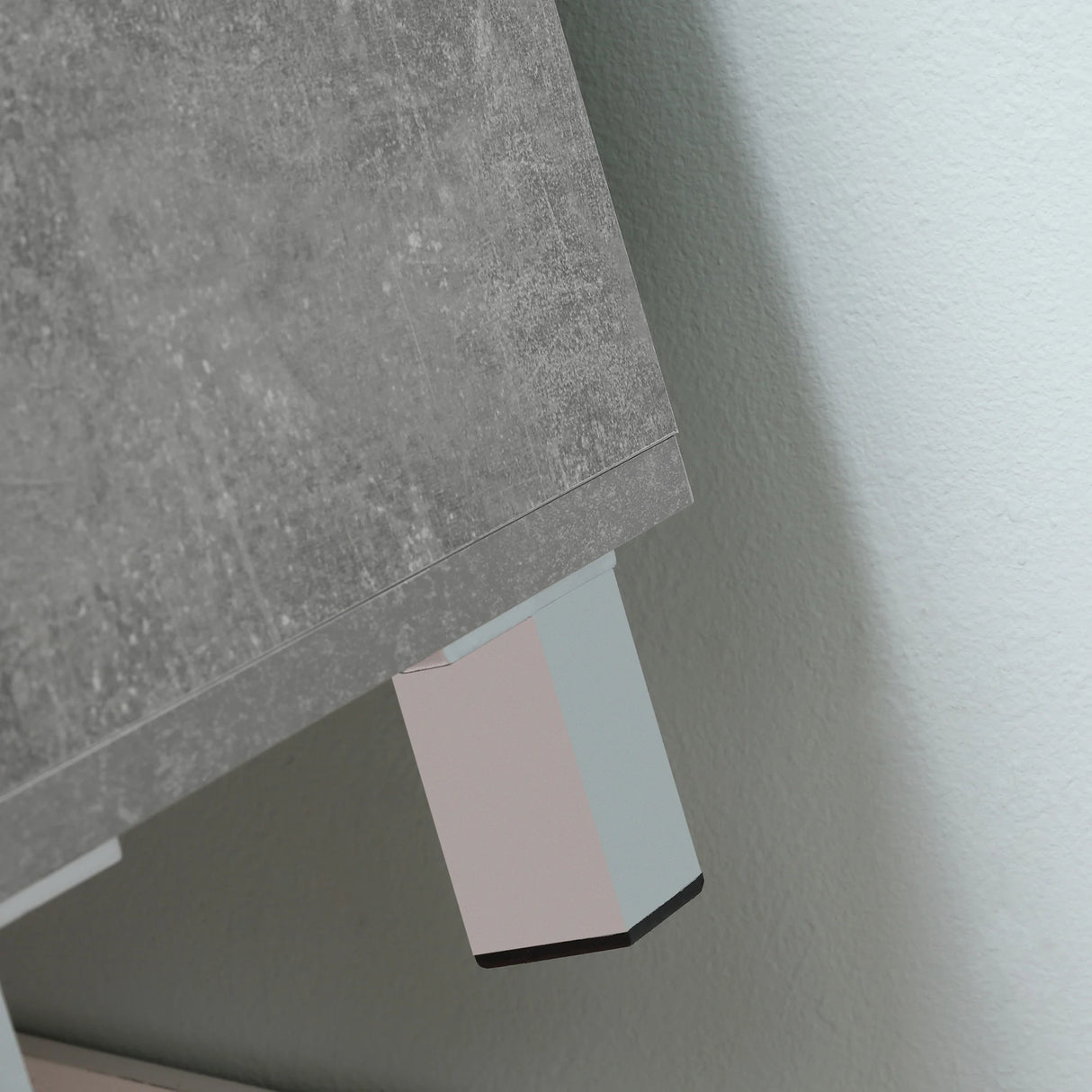 kleankin Under Sink Cabinet, Bathroom Vanity Unit, Storage Cupboard with Adjustable Shelves, White and Grey