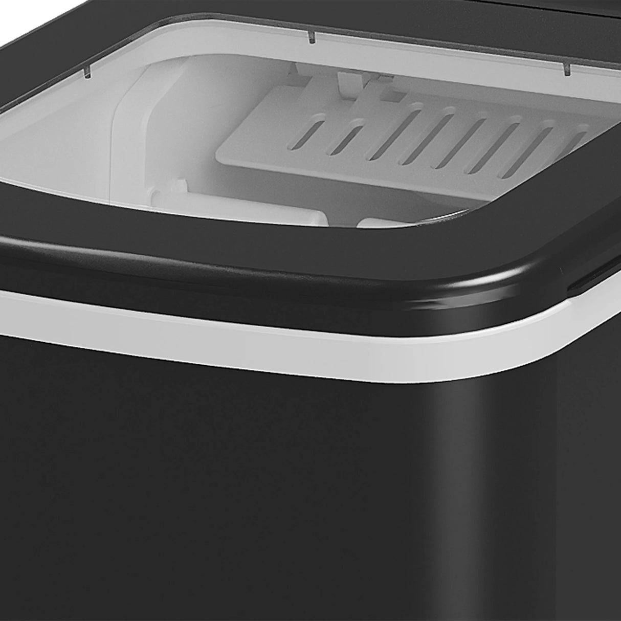 HOMCOM Countertop Ice Machine, 12Kg in 24 Hrs, 9 Cubes Ready in 8 Mins, Portable Ice Cube Maker w/ Self-Cleaning, Adjustable Ice Size, Ice Scoop, Basket for Home, Kitchen, No Plumbing Required, Black