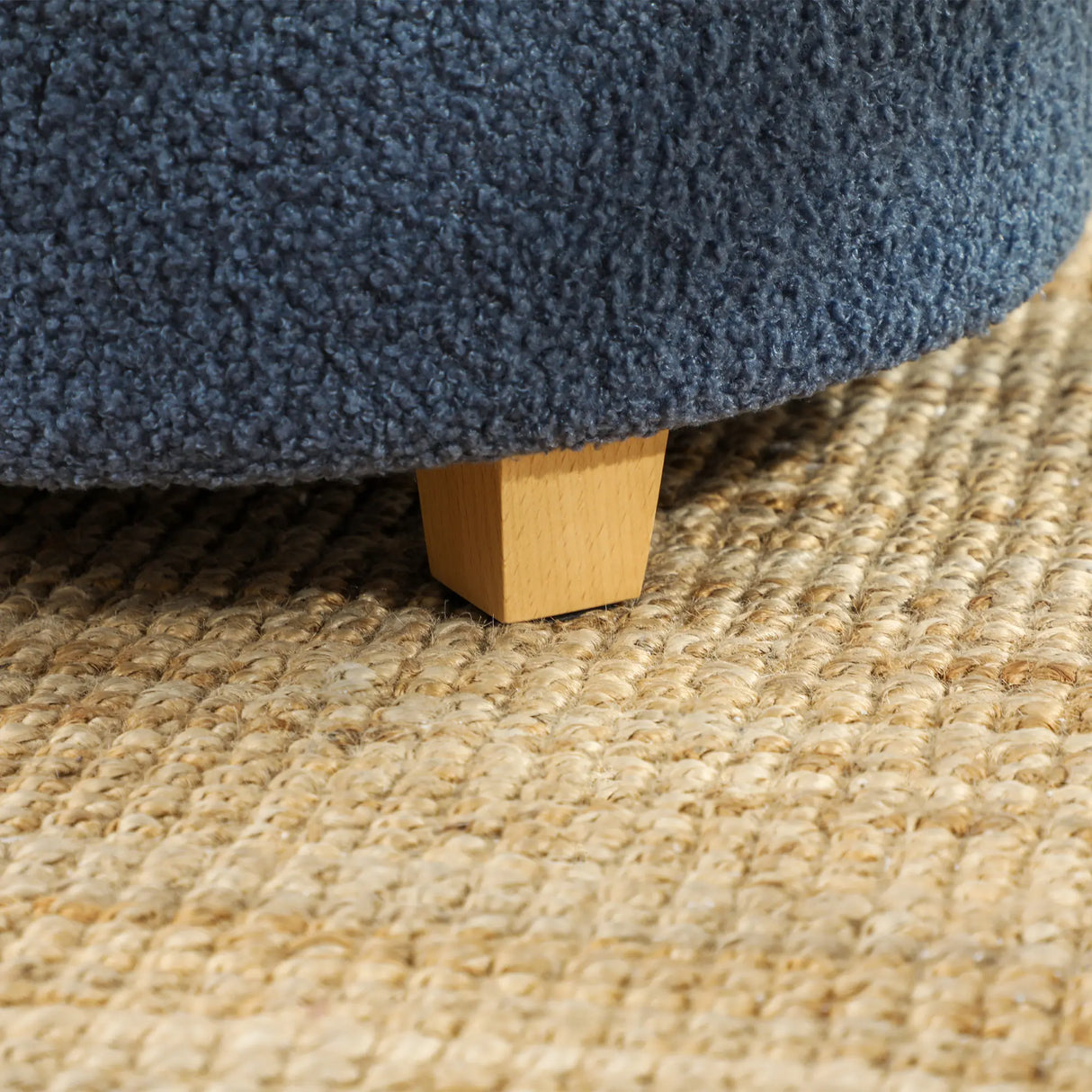 HOMCOM 40.5L Teddy Fleece Storage Ottoman - Blue